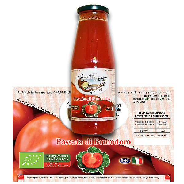 Passata di pomodoro 690g - Pulmino Contadino